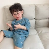Summer new baby pajamas, thin cotton children's sleeping skirts, baby bathrobes, one-piece suits for boys and girls, parent-child crawling clothes Application Scenario